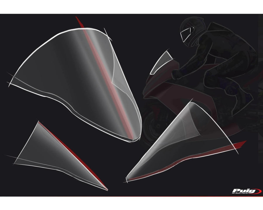 KAWASAKI ZX-10RR NINJA PERFORMANCE [2018] – R-Racer Screen – Black