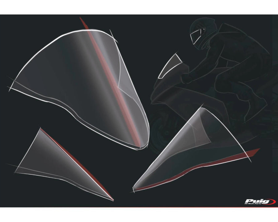 KAWASAKI ZX-10RR NINJA PERFORMANCE [2018] – R-Racer Screen – Black