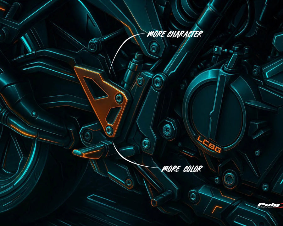KTM 990 DUKE R [2025] – Heel Plates – Black