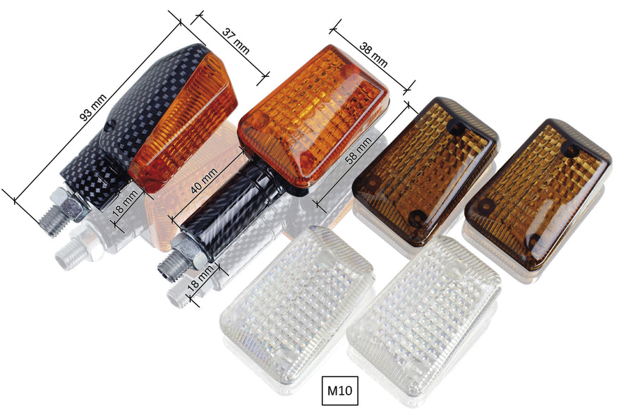 KTM RC 390 [2025] – Mini indicator set – carbon look