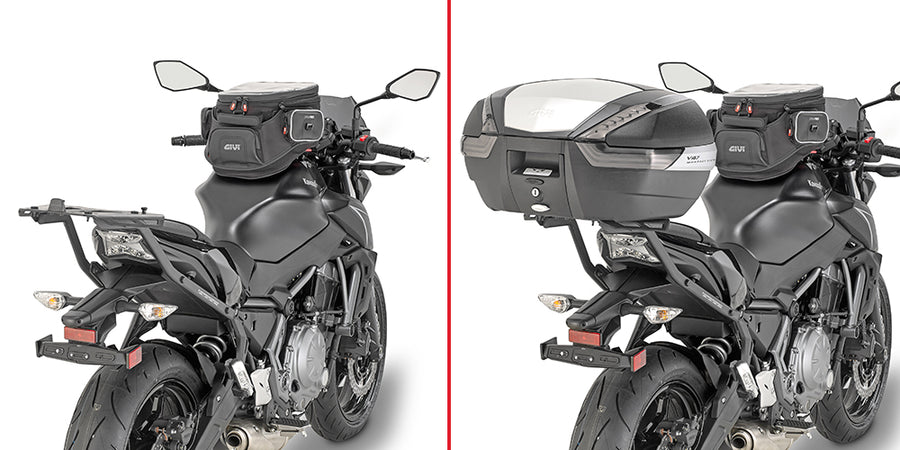 Kawasaki Z 650 [GIVI] - Topcase Träger für MONOKEY® oder MONOLOCK® Koffer zu montieren mit der MONOKEY® Platte M5