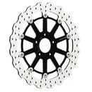 Harley-Davidson XL 883 R Roadster [2010-2013, 2014-2015] - disque de frein ondulé flottant - surface : orange, argent, acier inoxydable - photo 9