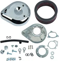 Harley-Davidson FLSTFBS 1800 Fat Boy S [2017] - Mini Teardrop Stealth Luftfilter-Kit – Oberfläche: Silber – Bild 11