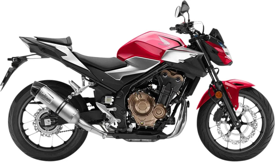 honda cb 500 hornet [LEOVINCE] – Silencieux slip-on LV One Evo en acier inoxydable