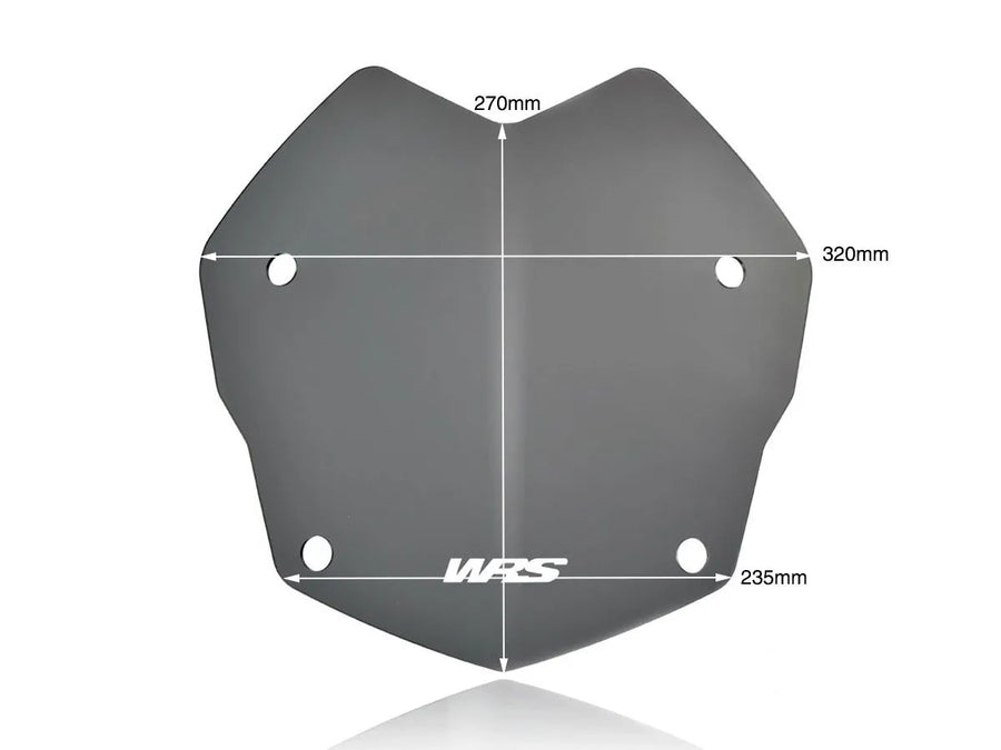 BMW R 1250 GS [WRS] – vista frontale del parabrezza