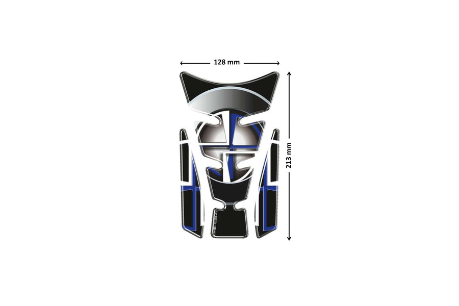 YAMAHA YZF 1000 R THUNDERACE [2002] – Wings Tankprotektor – Silber