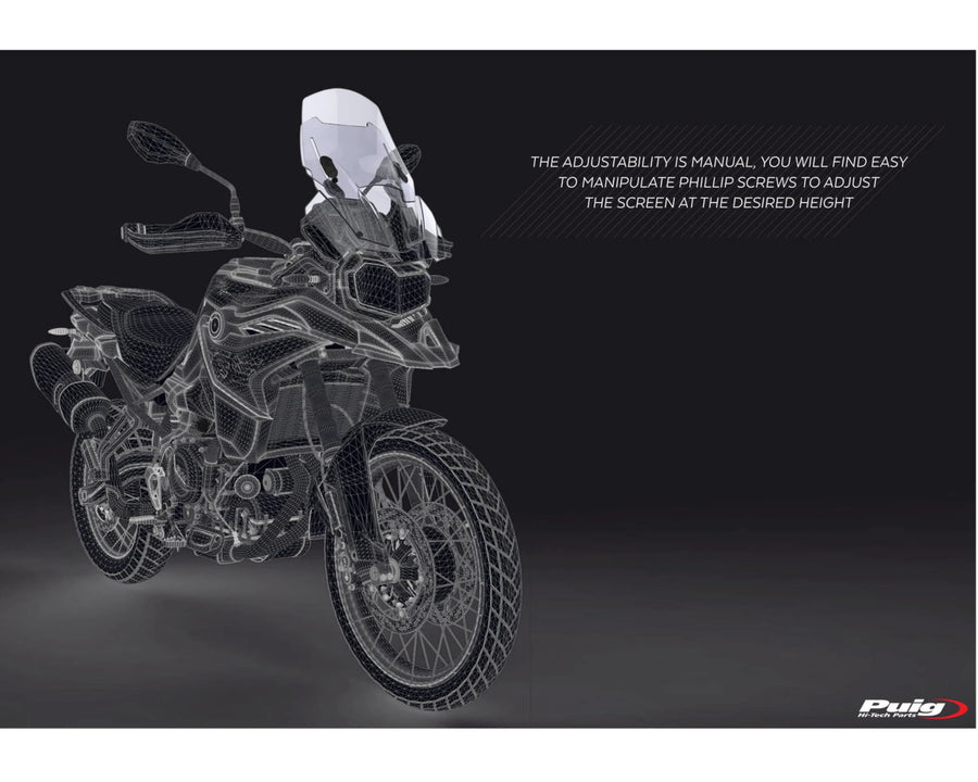 BMW F 750 GS [2024] – Adjustable screen – Transparent