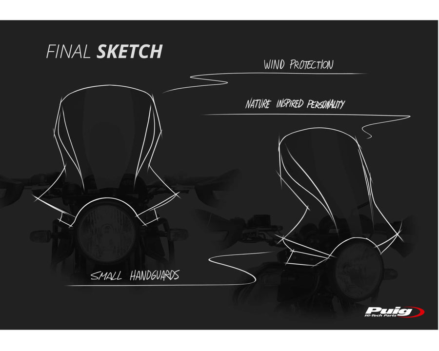 ROYAL ENFIELD HIMALAYAN 410 [2020] – parabrezza touring – trasparente