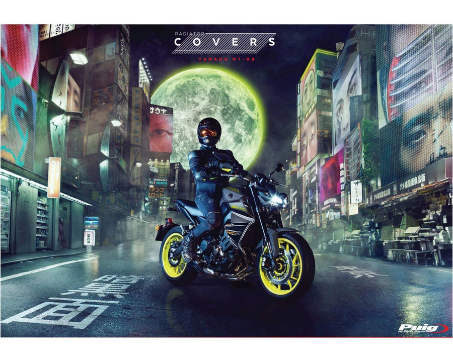 YAMAHA MT-09 SP [2020] – Kühlerdeckel – Mattschwarz