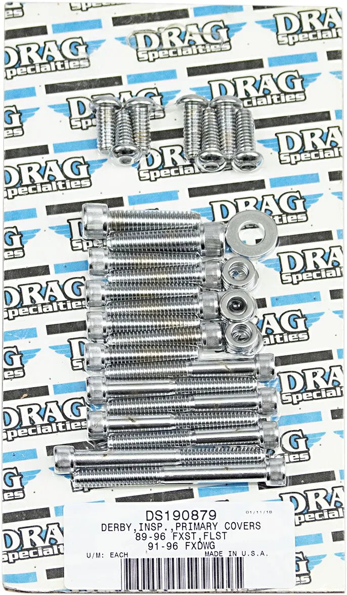 Harley Davidson Fxsts [DRAG SPECIALTIES] - Kit bulloni coperchio interno ed esterno primaria/Derby/Ispezione