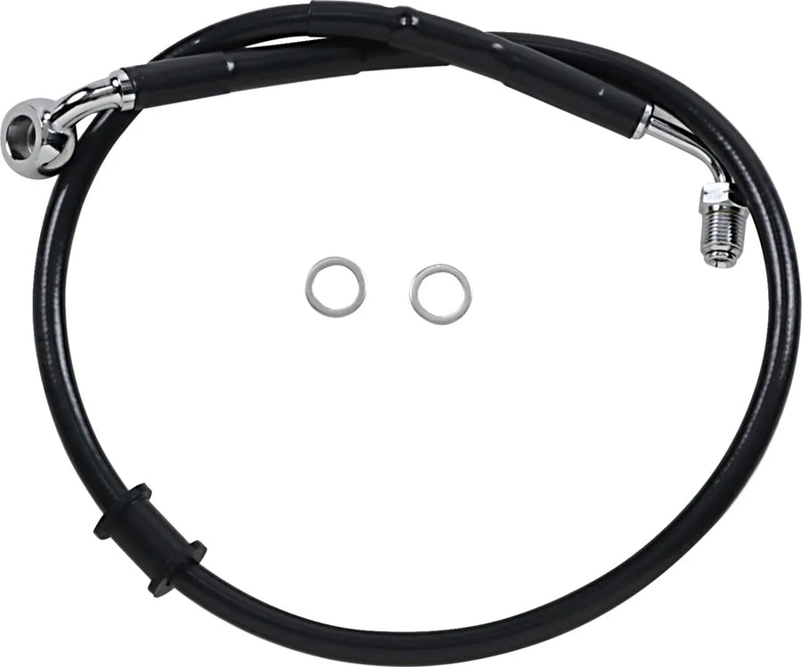 harley davidson flde [DRAG SPECIALTIES] - Extended stainless steel brake line