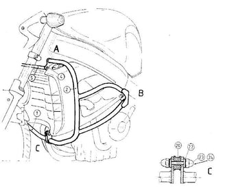 Honda X-11 Eleven [2000-2003] -Tracket de protection moteur