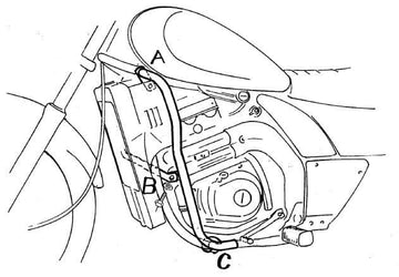 Kawasaki EL 250 [1994-2003] - barre de protection des moteurs