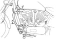 Kawasaki VN 800 [1995-2000] - Barra di protezione del motore-2
