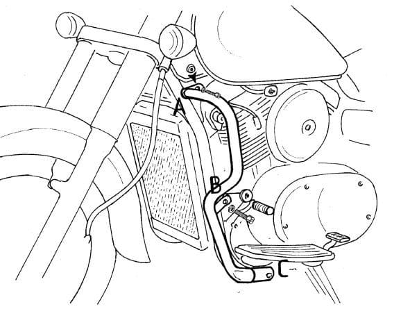 Kawasaki VN 1500 Classic [1996-2002] - barre de protection des moteurs