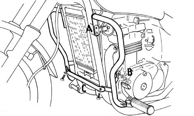 Kawasaki EN 500 [1996-2003] - motor protection bar