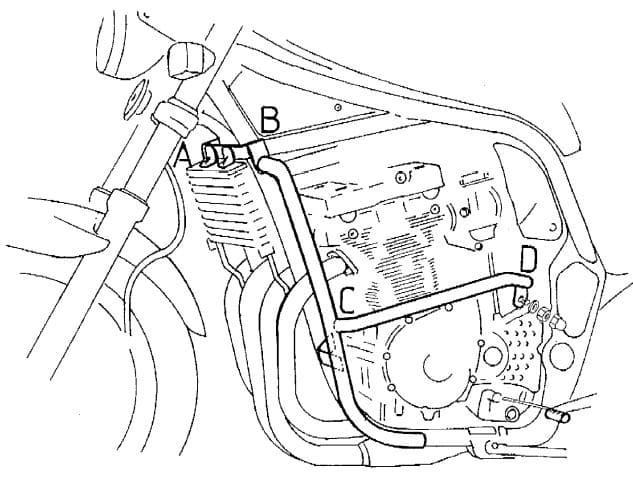 Suzuki GSF 600 S [1996-1999] - barre de protection des moteurs