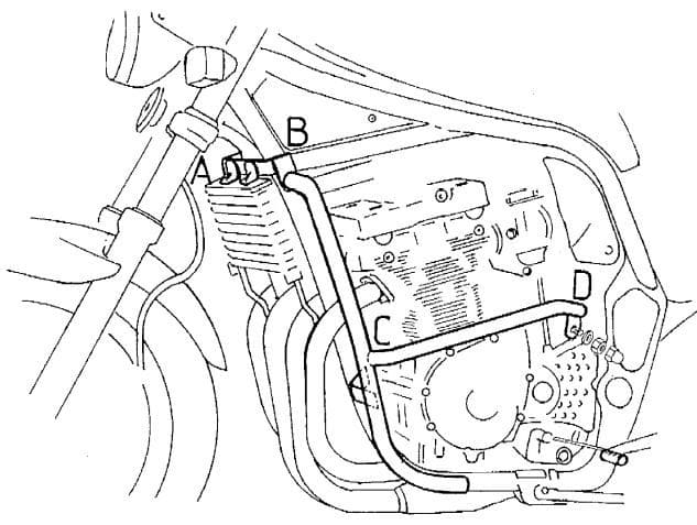 Suzuki GSF 600 S [1996-1999] - barre de protection des moteurs
