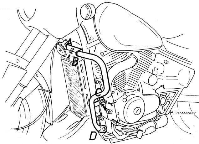 Suzuki VZ 800 Marauder [1996-2003] - barre de protection des moteurs