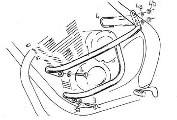 Yamaha XJ 600 S [1991-1995] - barre de protection des moteurs