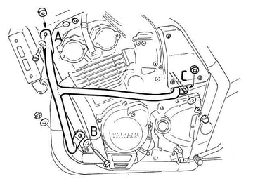 Yamaha FZS 600 [1998-2004] - barre de protection des moteurs
