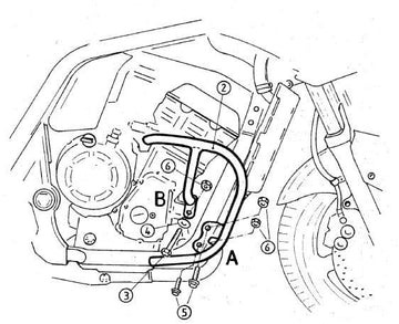 Yamaha FZS 1000 Fazer [2001-2005] - barre de protection des moteurs