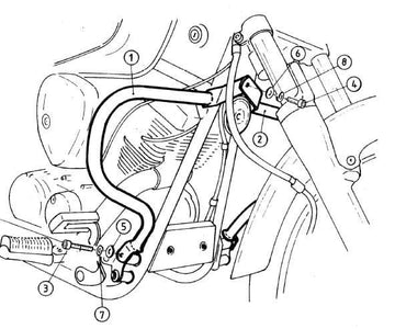 Yamaha XVS 125 [2000-2004] - Motorschutzbügel