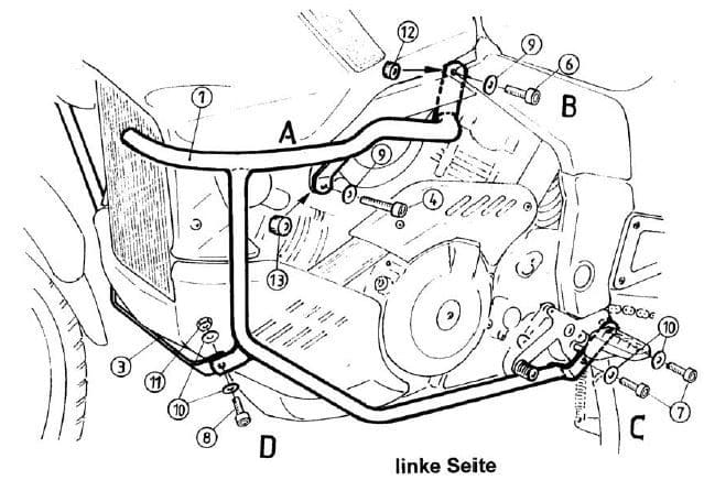 Cagiva Navigator [2000-2005] - Motor protection bracket