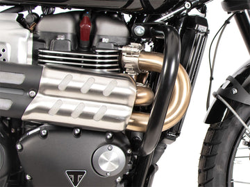 Triumph Scrambler 1200 X [2024-2025] - vue détaillée de la barre de protection moteur