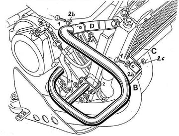 Yamaha XTZ 750 Super Ténéré [1989-1997] - Barra di protezione del motore