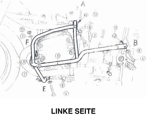 BMW R 850 R [2000-2006] - Barra di protezione del motore
