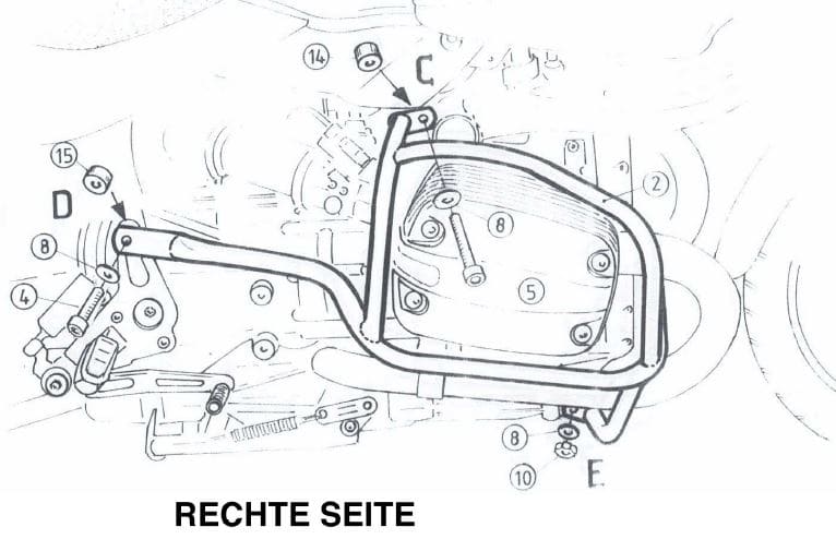 BMW R 850 R [2000-2006] - barre de protection des moteurs