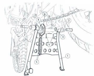 Honda XRV 750 Africa Twin [1993-2003] - Stand principal