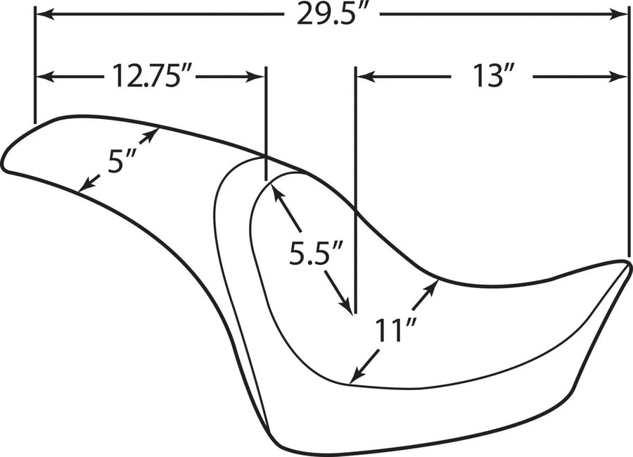 harley davidson flstc [DRAG SPECIALTIES] – Siège Predator