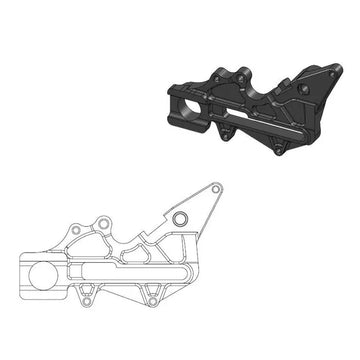 Husaberg TE 125 [2013-2014] - Versatzhalterung für OEM-Bremssattel – Bild 2