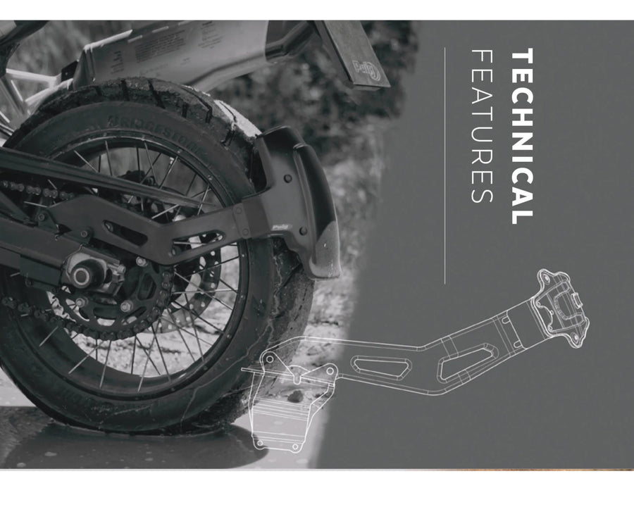 BMW F 750 GS [2024] – Garde-boue à bras oscillant simple – Noir mat
