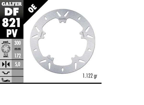 Harley-Davidson Vrscf 1250 V Rod Muscle [2013, 2009, 2015-2017] - Brake disc fixed round - picture 4