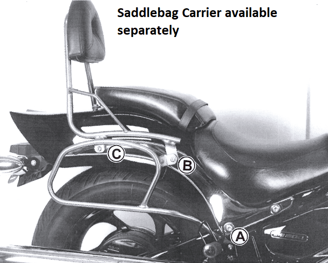 Suzuki M 800 Intruder [2005-2009] - Sissybar without luggage bridge
