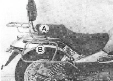 Moto Guzzi Nev Clas V 750 IE [2004-2011] - Sissybar senza ponte per bagagli