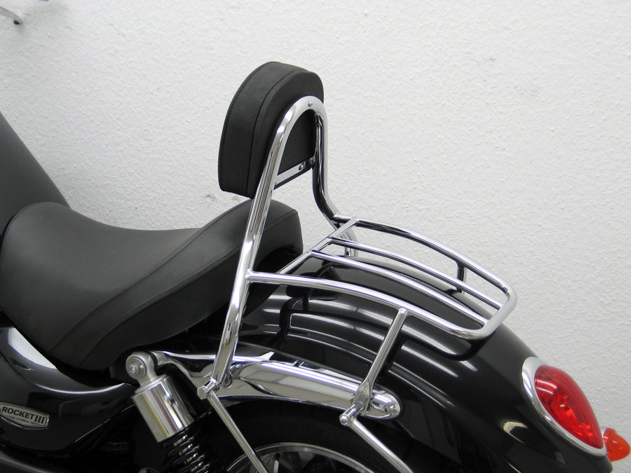 Triumph Rocket III Roadster [2010-2017] - Sissy Bar conducente con cuscino e portapacchi