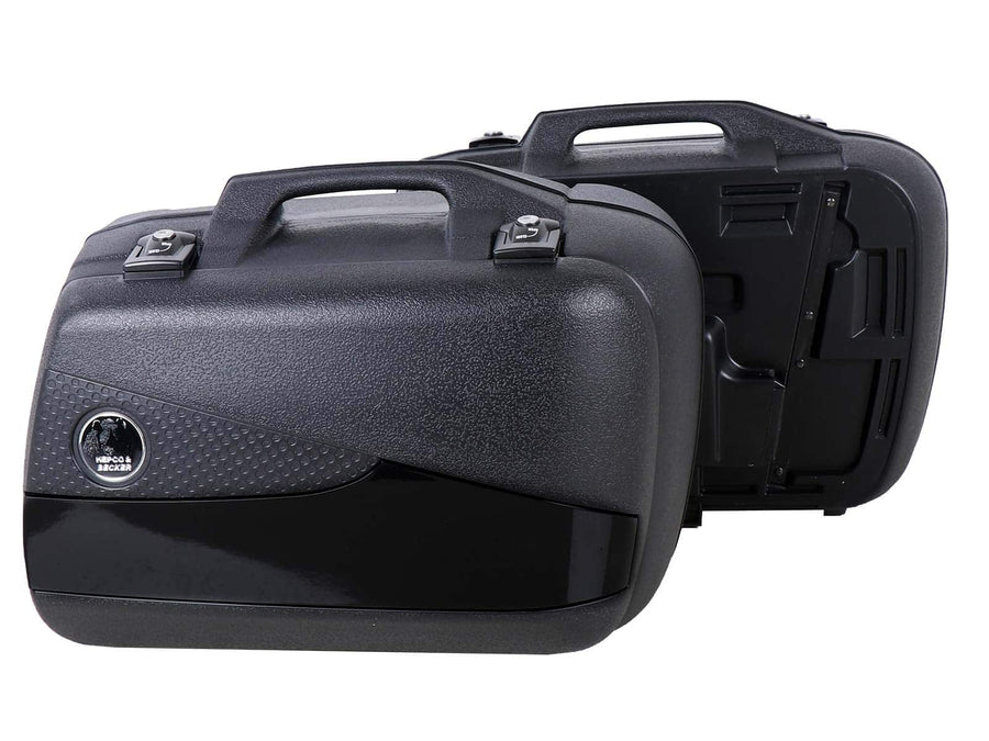 Seitenkoffer [Hepco & Becker] - Koffersatz Junior Flash schwarz Enduro 30L/40R – Universell