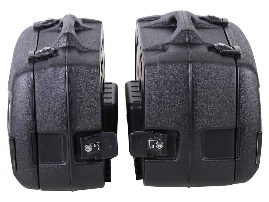 Seitenkoffer [Hepco & Becker] - Koffersatz Junior Flash schwarz Enduro 30L/40R – Universell