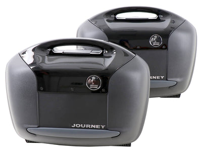 Valigie laterali [Hepco & Becker] - Set di valigie Journey 42 con copertura nera – universale