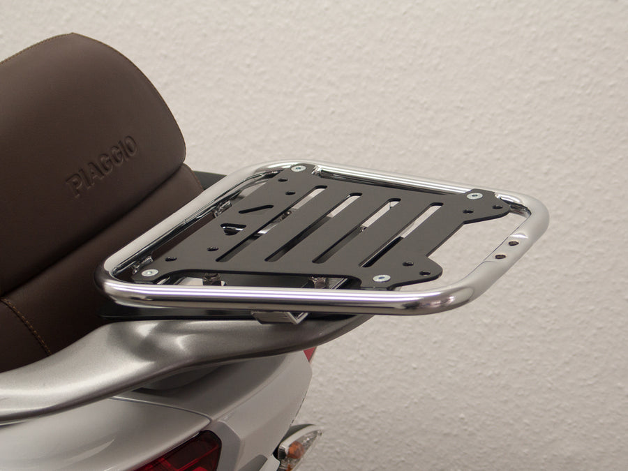 Piaggio Mp3 Lt 500 I.E. [2014-2016] - topcasrärter "flex", nero con bordo cromato