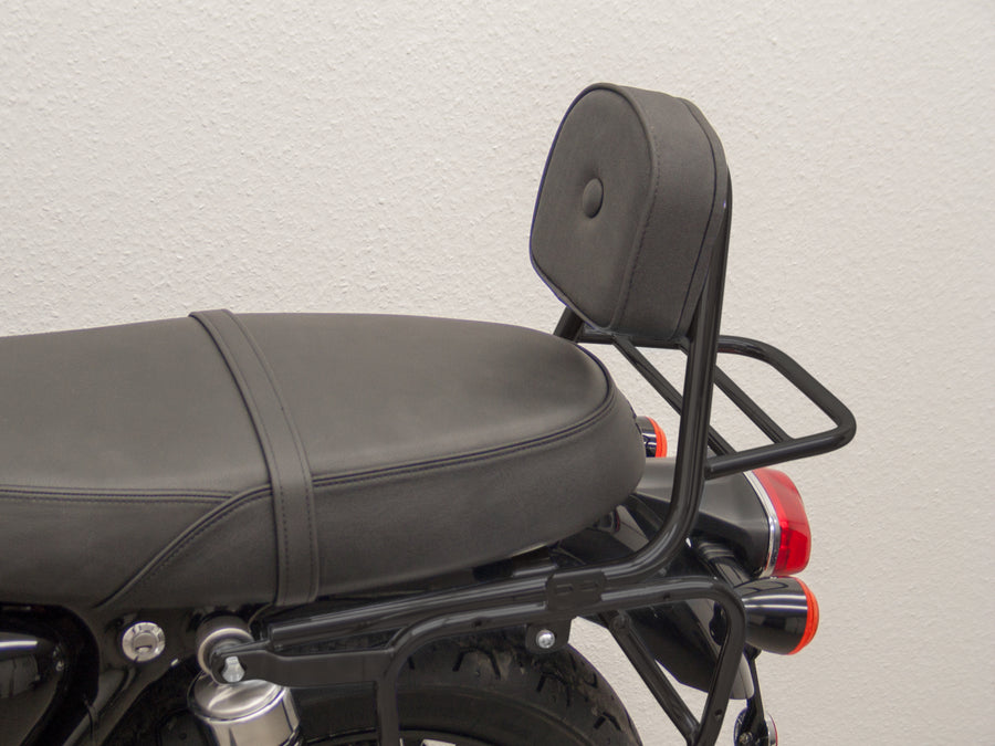 Triumph Bonneville T 100 [2017] - Barra femminuccia fatta di tubo con cuscino e portapacchi, nero