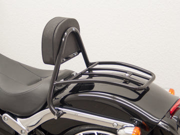 Harley Davidson Breakout (FXSB) 2013-2017 [2013-2017]-driver Sissy bar with pillows and luggage rack, black