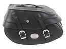 Motorradtasche [Hepco & Becker] - Leder Buffalo schwarz links – Rohrpacktaschenhalter
