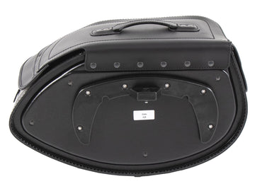 Motorradtasche [Hepco & Becker] - Leder Buffalo schwarz links – Rohrpacktaschenhalter