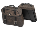 Motorradtasche [Hepco & Becker] - Ledertaschensatz Rugged Cutout 19 L inkl. Schnellverschluss - braun – Cutout