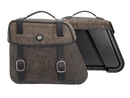 Motorradtasche [Hepco & Becker] - Ledertaschensatz Rugged Cutout 19 L inkl. Schnellverschluss – Cutout